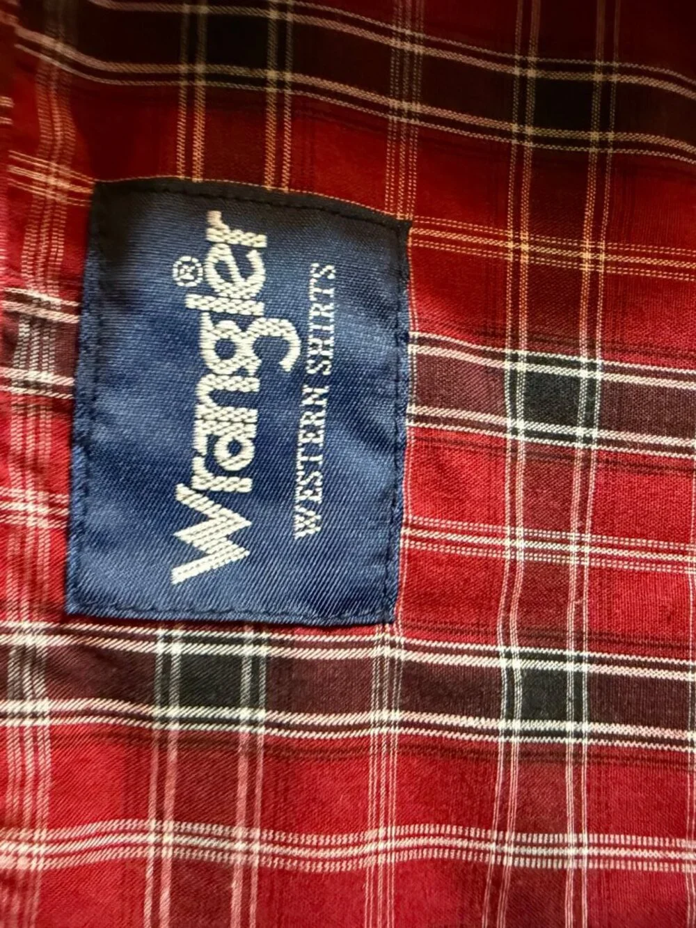 Wrangler Red Plaid Short Sleeve XXL Pearl Snap Western Shirt